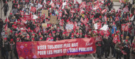 Membres en manifestation