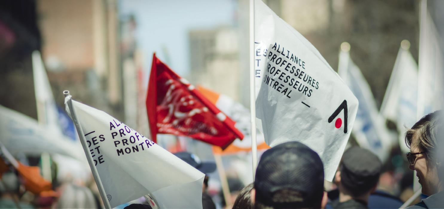 Membres en manifestation
