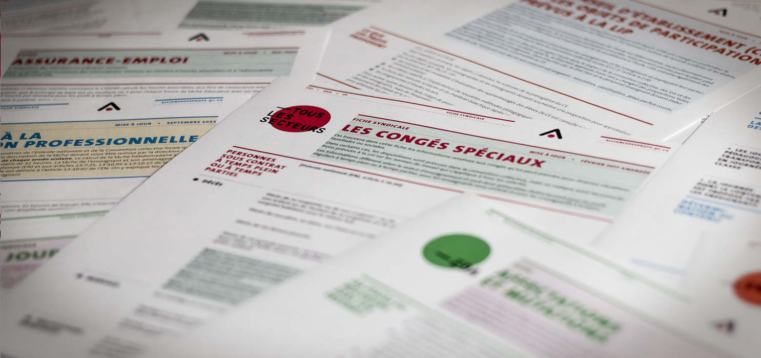 Fiches syndicales